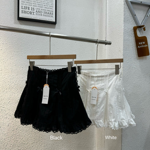 Lacey Border Mini Skirts